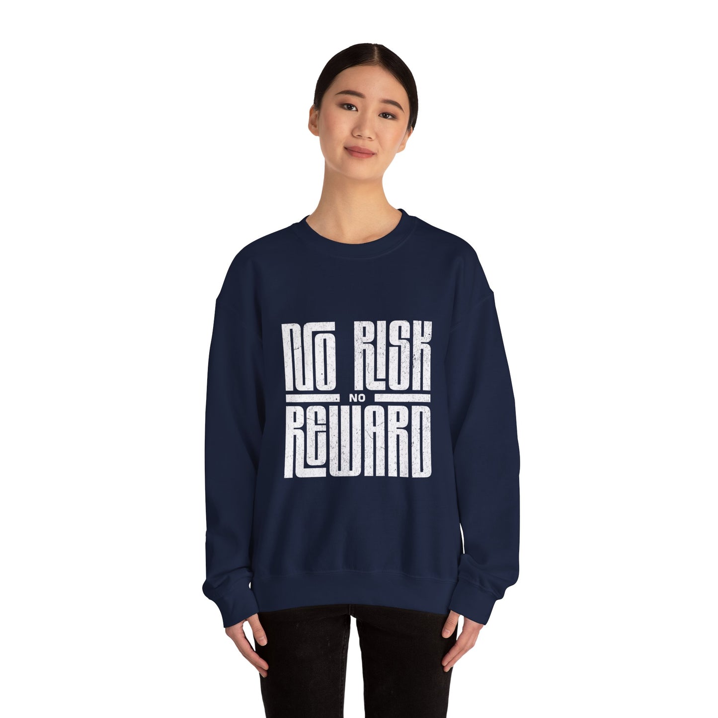 No Risk No Reward Sweatshirt, Motivational Crewneck, Unisex Gift, Cozy Apparel, Fitness Inspiration, Casual Streetwear