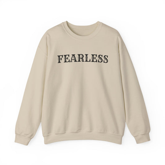 Fearless Unisex Crewneck Sweatshirt | Cozy Inspiration, Gift for Friends, Motivational Apparel, Everyday Wear, Casual Outfit