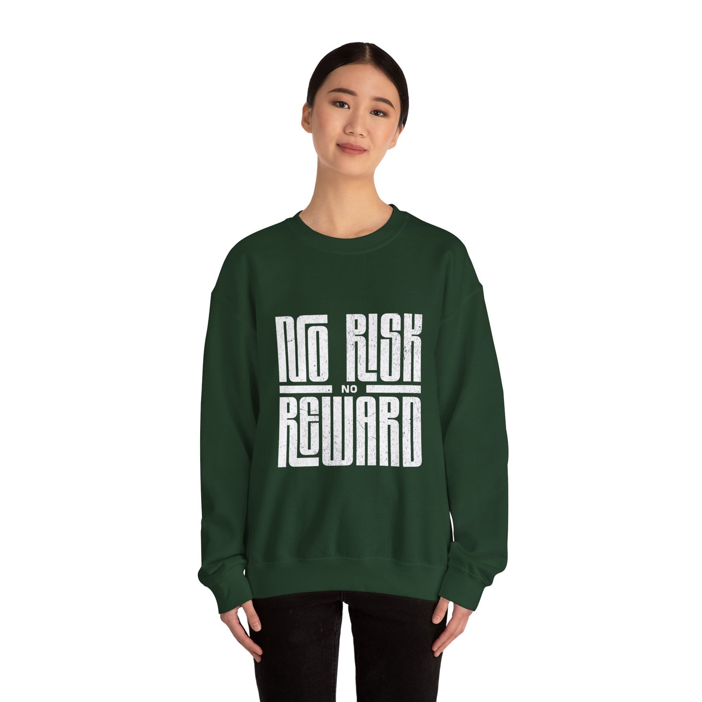 No Risk No Reward Sweatshirt, Motivational Crewneck, Unisex Gift, Cozy Apparel, Fitness Inspiration, Casual Streetwear