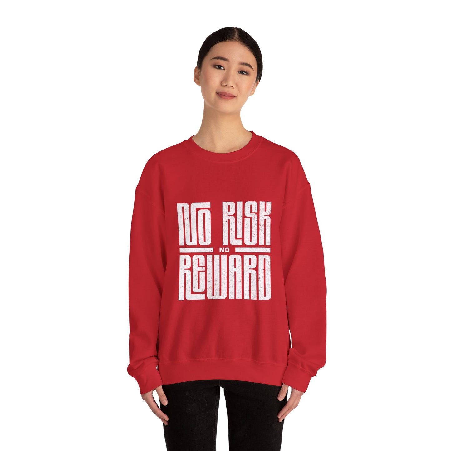 No Risk No Reward Sweatshirt, Motivational Crewneck, Unisex Gift, Cozy Apparel, Fitness Inspiration, Casual Streetwear