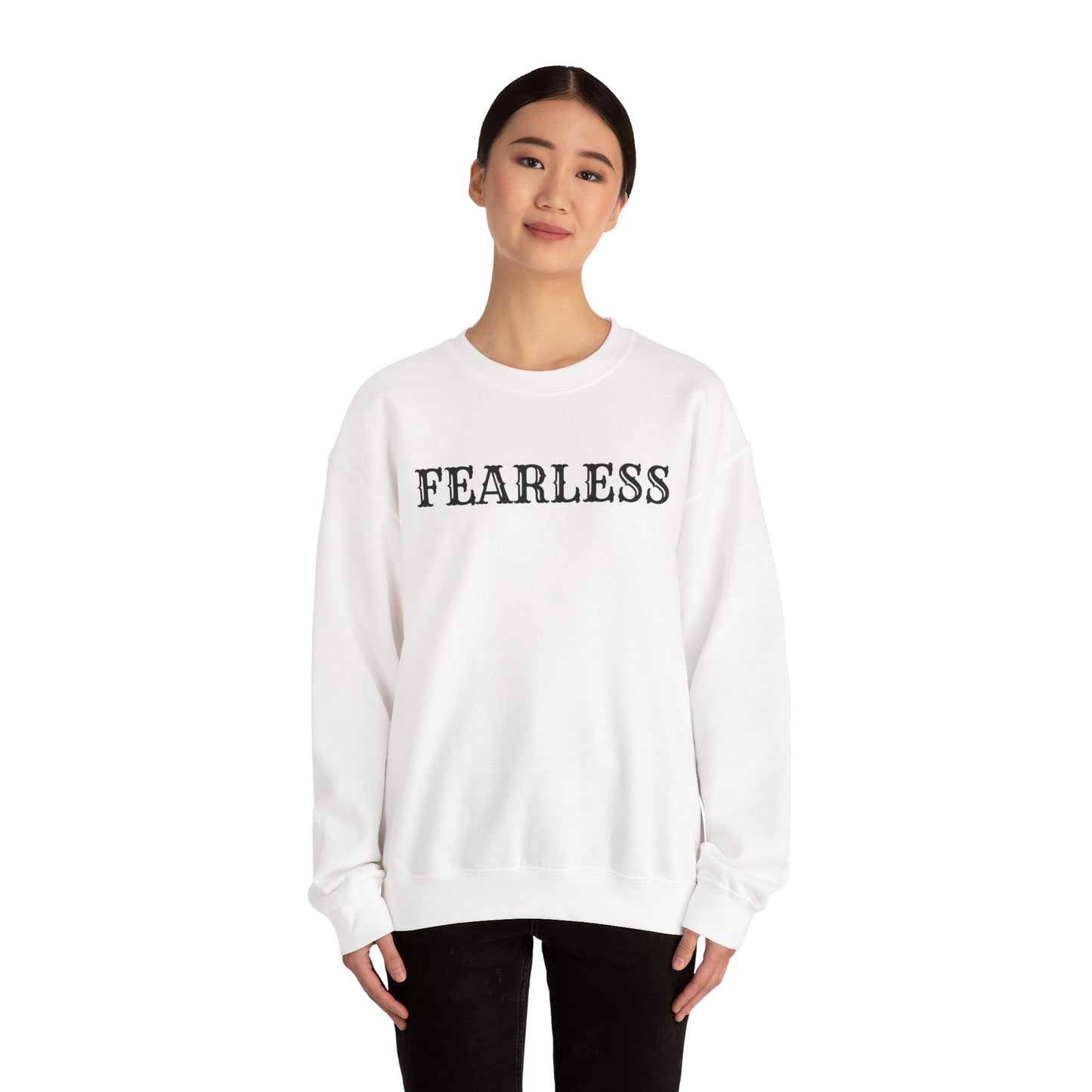 Fearless Unisex Crewneck Sweatshirt | Cozy Inspiration, Gift for Friends, Motivational Apparel, Everyday Wear, Casual Outfit