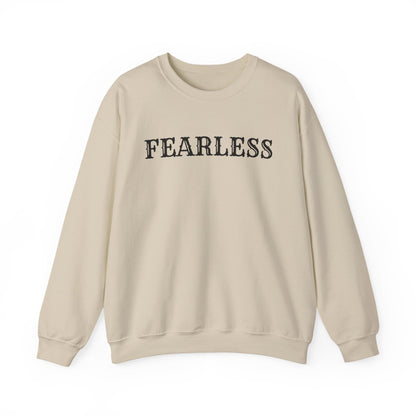 Fearless Unisex Crewneck Sweatshirt | Cozy Inspiration, Gift for Friends, Motivational Apparel, Everyday Wear, Casual Outfit