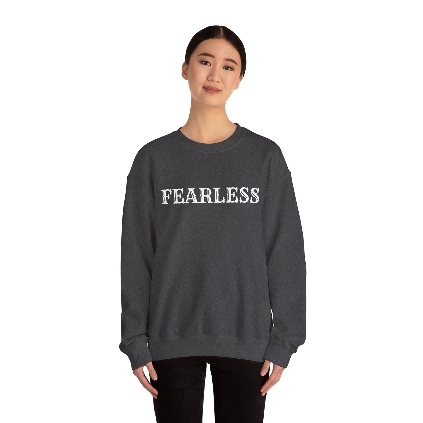 Fearless Crewneck Sweatshirt - Cozy Unisex Pullover, Motivational Gift for Her/Him, Perfect for Everyday Wear, Meaningful Style