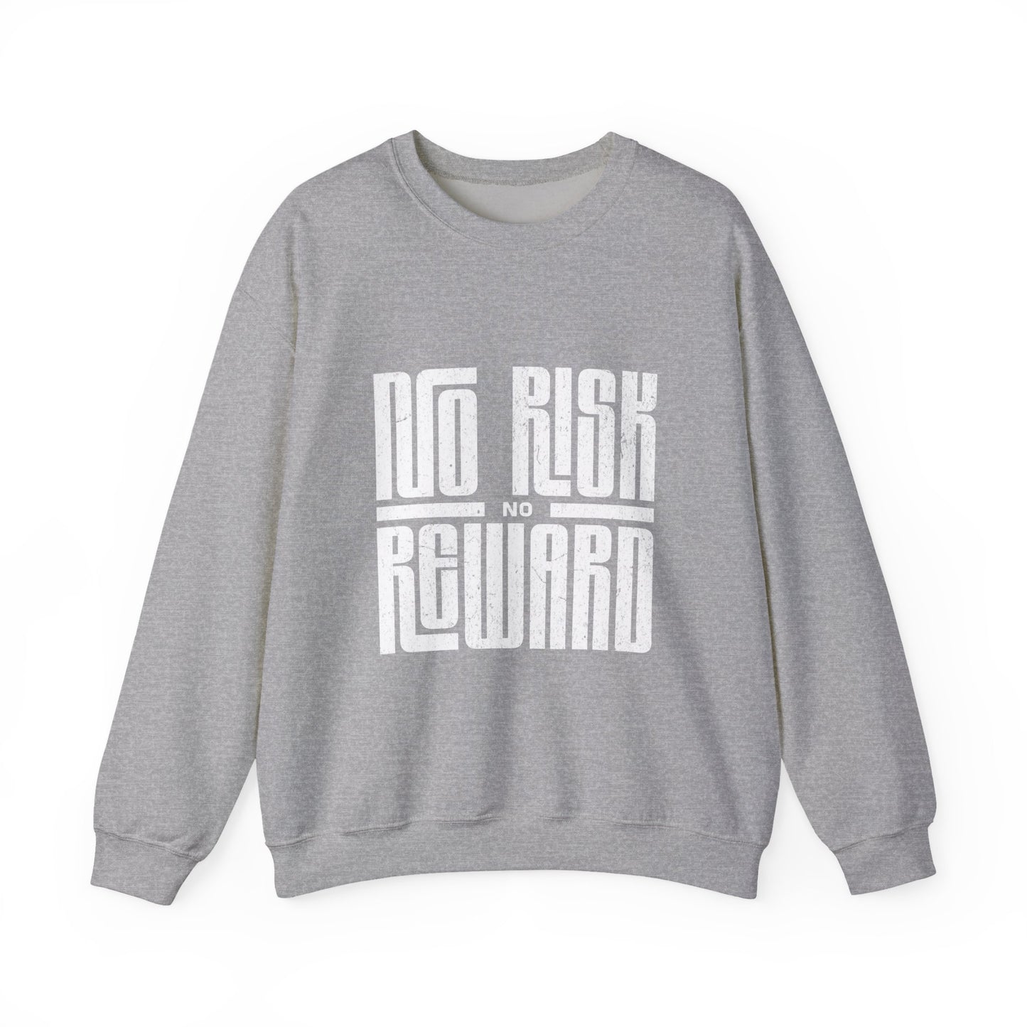 No Risk No Reward Sweatshirt, Motivational Crewneck, Unisex Gift, Cozy Apparel, Fitness Inspiration, Casual Streetwear
