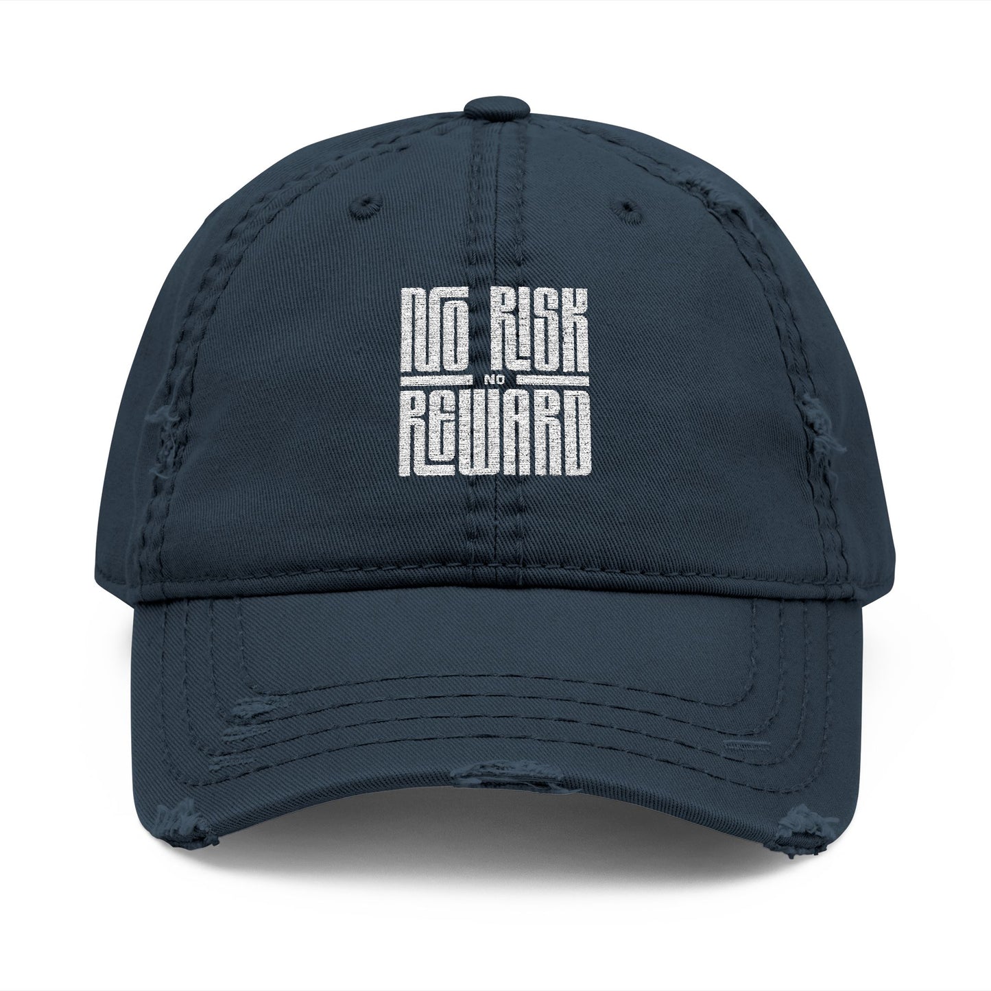 Distressed Dad Hat with Inspiring Embroidery, Cool Casual Cap, Perfect Gift for Father's Day, Outdoorsy Look, Everyday Style