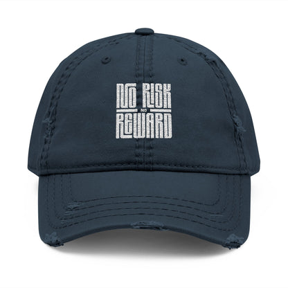 Distressed Dad Hat with Inspiring Embroidery, Cool Casual Cap, Perfect Gift for Father's Day, Outdoorsy Look, Everyday Style