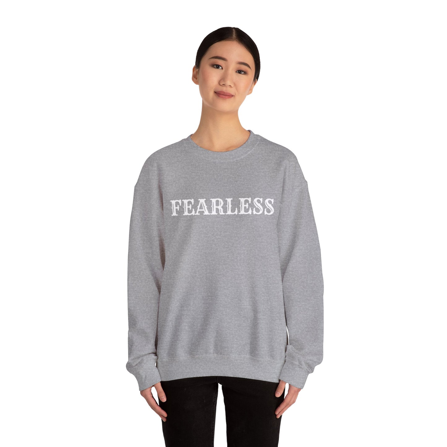 Fearless Crewneck Sweatshirt - Cozy Unisex Pullover, Motivational Gift for Her/Him, Perfect for Everyday Wear, Meaningful Style