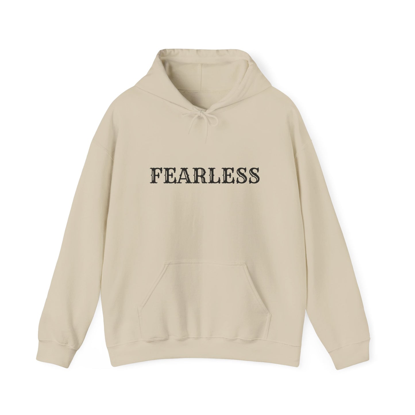 Fearless Unisex Hooded Sweatshirt, Inspirational Gift, Cozy Hoodie, Motivation Apparel, Perfect for Everyday Wear, Self-Confidence Theme