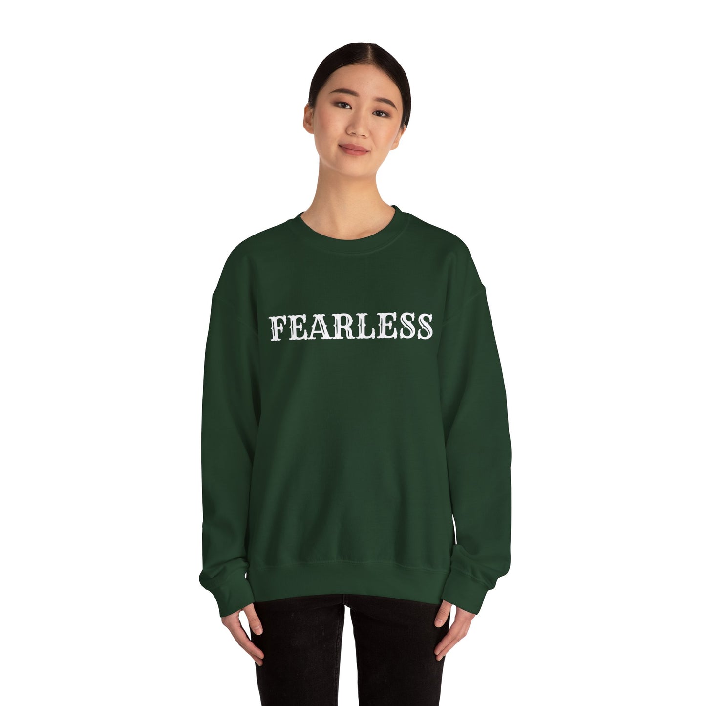 Fearless Crewneck Sweatshirt - Cozy Unisex Pullover, Motivational Gift for Her/Him, Perfect for Everyday Wear, Meaningful Style