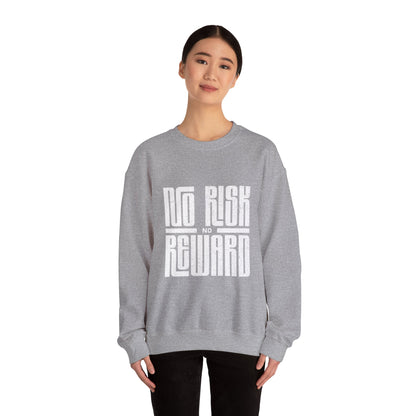 No Risk No Reward Sweatshirt, Motivational Crewneck, Unisex Gift, Cozy Apparel, Fitness Inspiration, Casual Streetwear