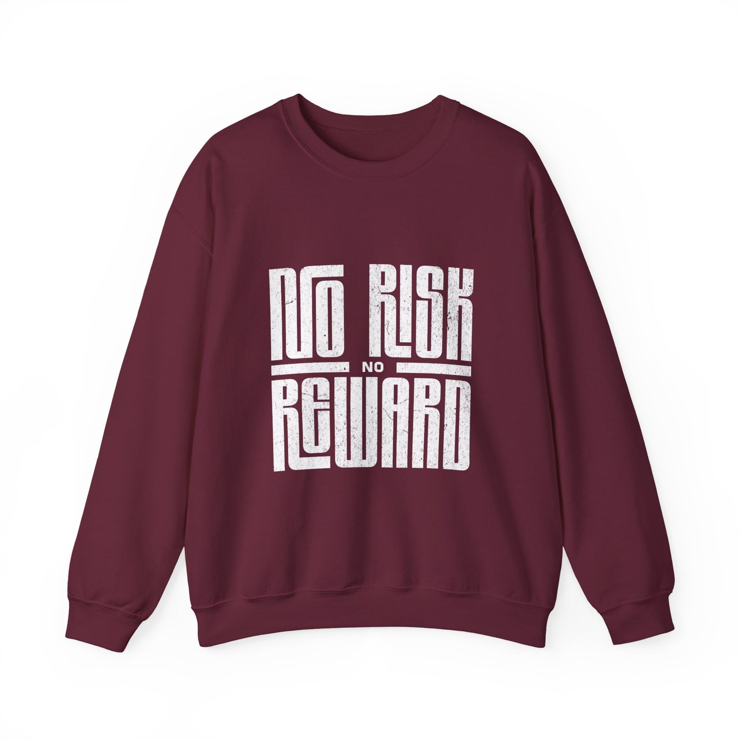 No Risk No Reward Sweatshirt, Motivational Crewneck, Unisex Gift, Cozy Apparel, Fitness Inspiration, Casual Streetwear