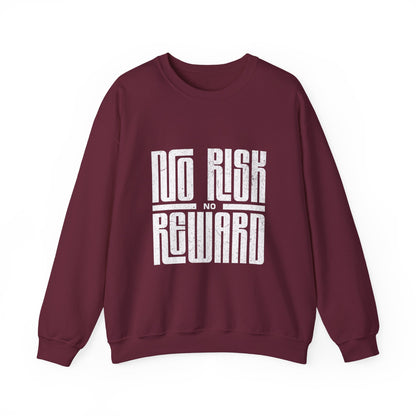 No Risk No Reward Sweatshirt, Motivational Crewneck, Unisex Gift, Cozy Apparel, Fitness Inspiration, Casual Streetwear