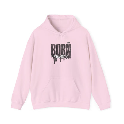 Born Ready Unisex Heavy Blend™ Hoodie - Cozy Streetwear for Motivation, Comfortable Gift, Everyday Wear, Casual Hoodie, Ideal for Relaxation