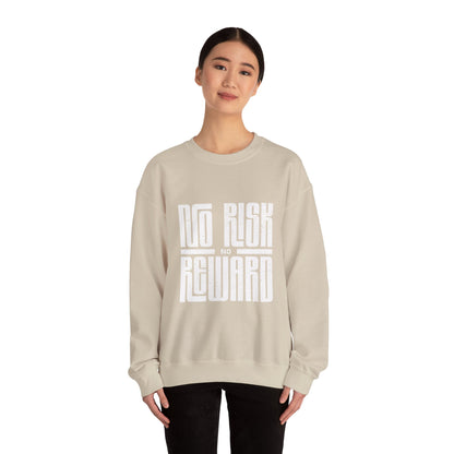 No Risk No Reward Sweatshirt, Motivational Crewneck, Unisex Gift, Cozy Apparel, Fitness Inspiration, Casual Streetwear