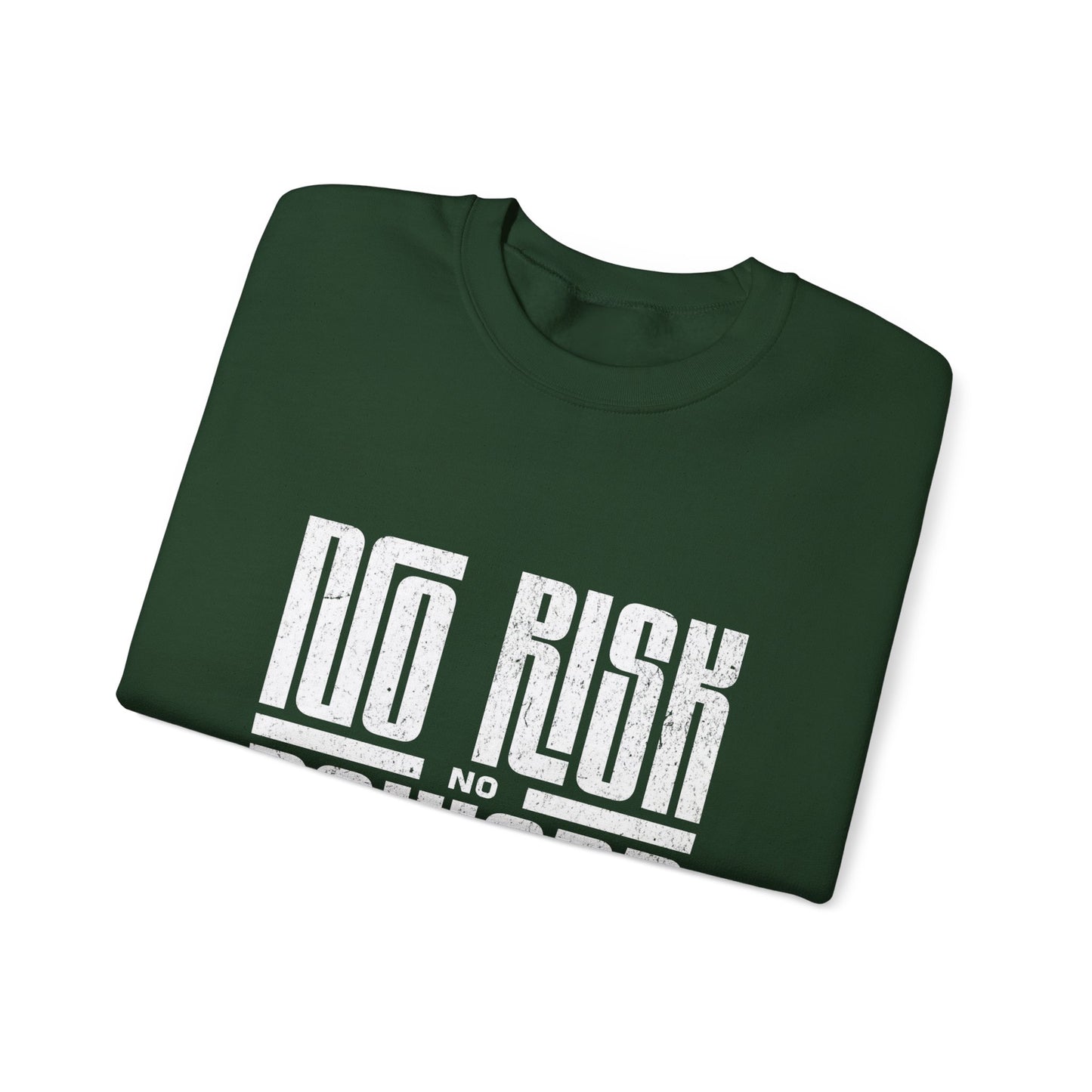 No Risk No Reward Sweatshirt, Motivational Crewneck, Unisex Gift, Cozy Apparel, Fitness Inspiration, Casual Streetwear