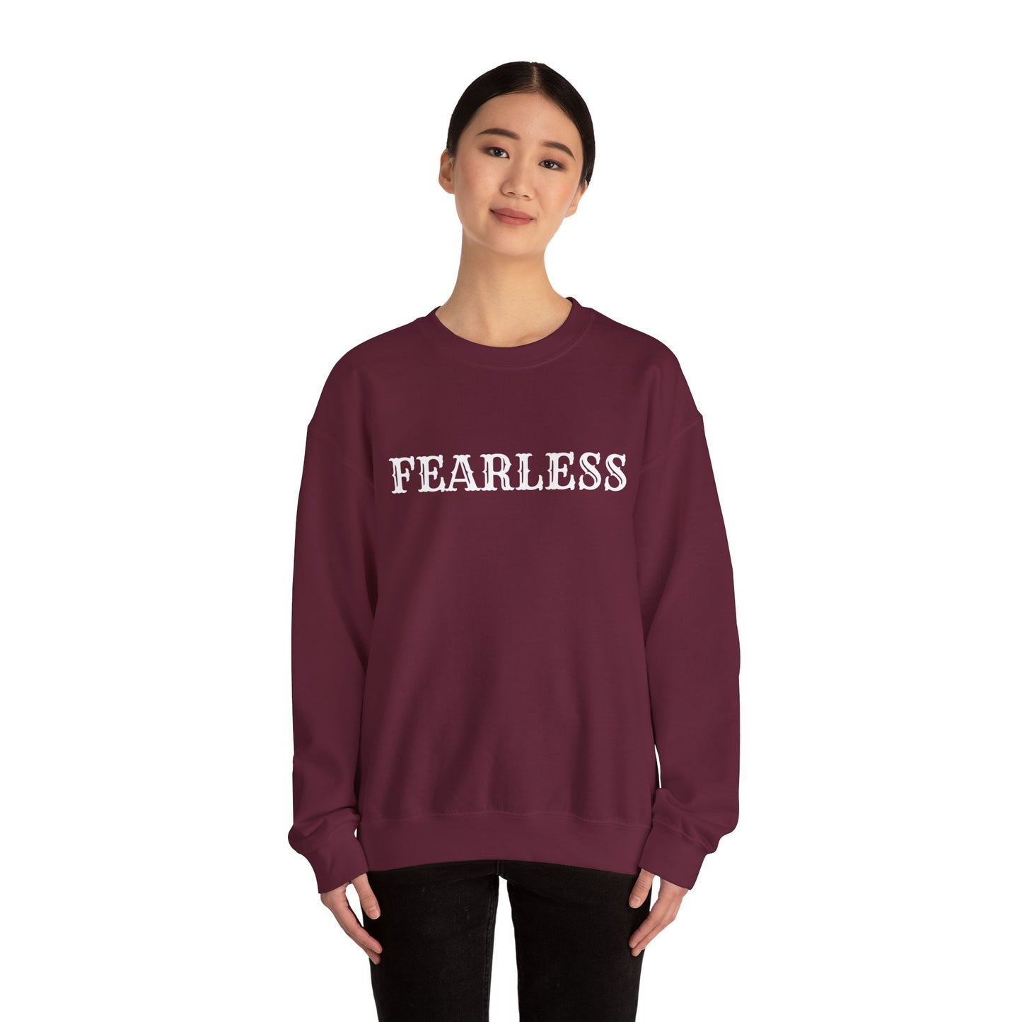 Fearless Crewneck Sweatshirt - Cozy Unisex Pullover, Motivational Gift for Her/Him, Perfect for Everyday Wear, Meaningful Style