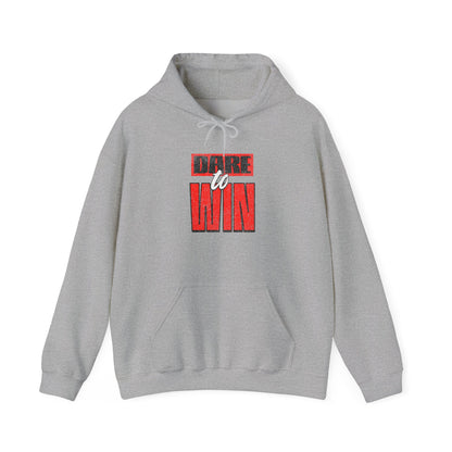 Dare to Win Hoodie - Cozy Unisex Sweatshirt, Motivational Gift, Workout Wear, Athleisure, Inspirational Apparel