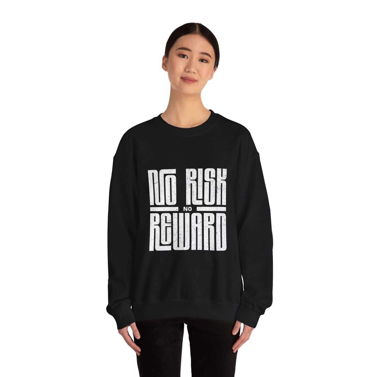 No Risk No Reward Sweatshirt, Motivational Crewneck, Unisex Gift, Cozy Apparel, Fitness Inspiration, Casual Streetwear