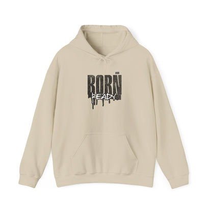 Born Ready Unisex Heavy Blend™ Hoodie - Cozy Streetwear for Motivation, Comfortable Gift, Everyday Wear, Casual Hoodie, Ideal for Relaxation