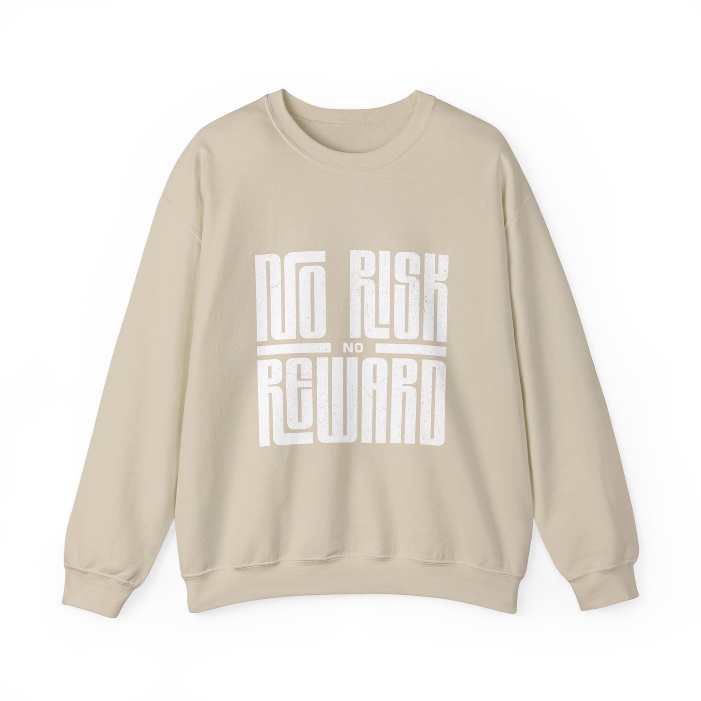 No Risk No Reward Sweatshirt, Motivational Crewneck, Unisex Gift, Cozy Apparel, Fitness Inspiration, Casual Streetwear
