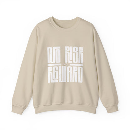 No Risk No Reward Sweatshirt, Motivational Crewneck, Unisex Gift, Cozy Apparel, Fitness Inspiration, Casual Streetwear